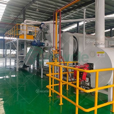 100kg/h-1000kg/h Solar Panel Lithium Battery Recycling Equipment with 14700 kg Weight