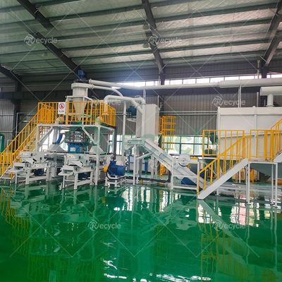 100kg/h-1000kg/h Solar Panel Lithium Battery Recycling Equipment with 14700 kg Weight