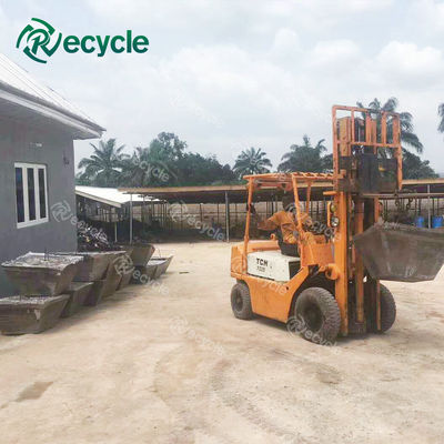 Lead Acid Battery Recycle Cupola Furnace Blast Furnace for 24 Hours Capacity Recycling
