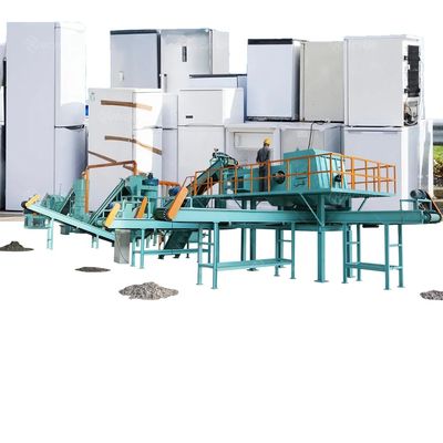 15000 kg Scrap Refrigerator Shredding Machine for Plastic Metal and Foam Separation