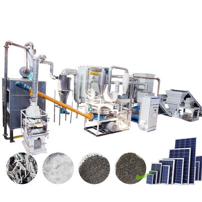 Eco-friendly Waste Solar Panel Recycling Production Line with Final Product of Silico
