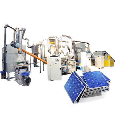 Eco-friendly Waste Solar Panel Recycling Production Line with Final Product of Silico