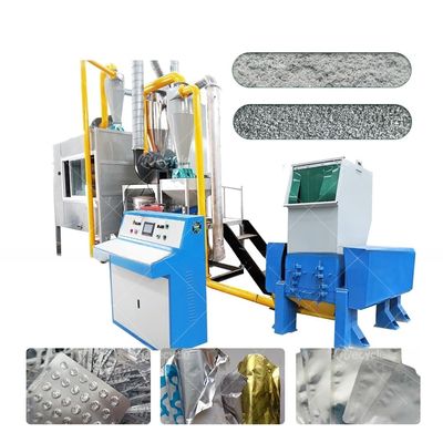500kg/H Aluminum And Plastic Composite Panel Recycling Machine Scrap Aluminum Plastic Blister Packs Separation Machine