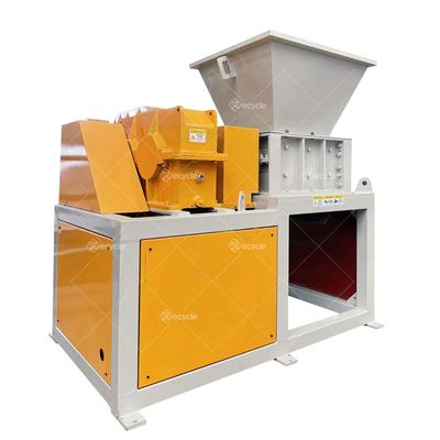 Recycling Mini Double Shaft Garbage Scrap Crusher Shredder with 4kW Power Metal Plastic