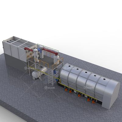 Batch Model 20-30T Continuous Pyrolysis Plant Raw Material Waste Tyre Rubber Plastic