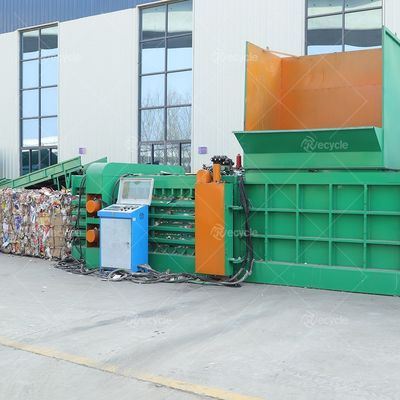 Horizontal Hydraulic Scrap Metal Compactor Recycling Baler with Wood Packing Material