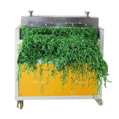 High Capacity Crinkle Packing Paper Shredder Raffia Paper Shredding Machine With Semi Automatic Feeder