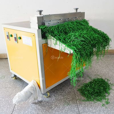 High Capacity Crinkle Packing Paper Shredder Raffia Paper Shredding Machine With Semi Automatic Feeder