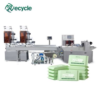 Fully Automated Wet Wipe Machine for The Production of Wet Wipes
