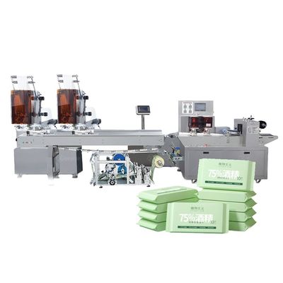 Full Automatic Wet Tissue Making Machine Production Line 1-10 Pcs/Pack High Efficienc