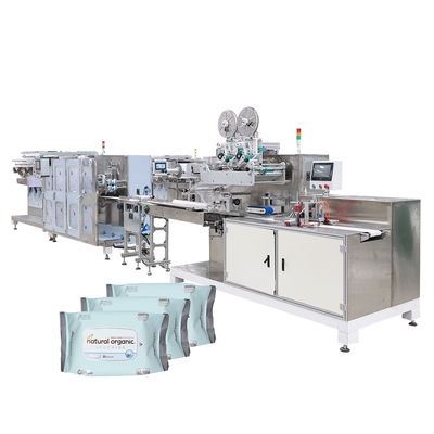 AC 380V 50HZ/60HZ Fully Automatic Wet Wipes Packaging Machine for Hot-rolled Non-woven