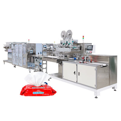 AC 380V 50HZ/60HZ Fully Automatic Wet Wipes Packaging Machine for Hot-rolled Non-woven