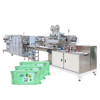 AC 380V 50HZ/60HZ Fully Automatic Wet Wipes Packaging Machine for Hot-rolled Non-woven