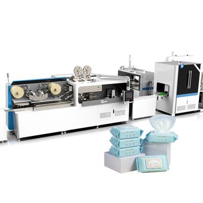 High Capacity 20 Lanes Wet Wipes Folding Cutting Machine for Automatic Wetting Liquid