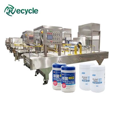 Wet Tissue Making Machine with Spunlace Non-woven Fabric Canister Wet Wipes Machine