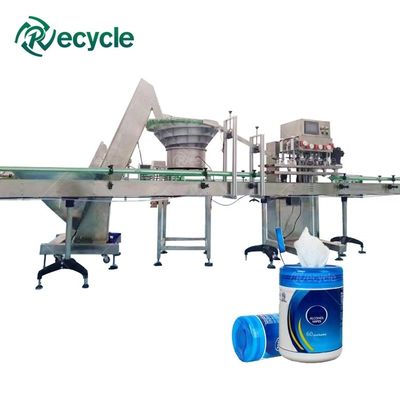 Wet Tissue Making Machine with Spunlace Non-woven Fabric Canister Wet Wipes Machine