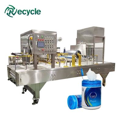 Wet Tissue Making Machine with Spunlace Non-woven Fabric Canister Wet Wipes Machine