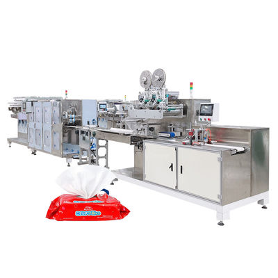 8000 Wipes Production Line Spunlace Material Baby Wet Wipes Folding and Packing Machine
