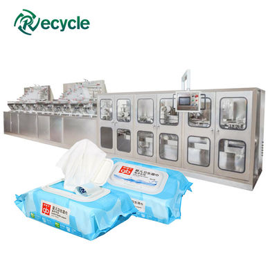 8000 Wipes Production Line Spunlace Material Baby Wet Wipes Folding and Packing Machine