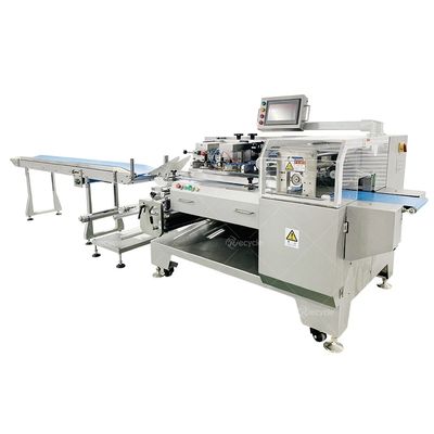 Long Service Life Flowpack Flow Wrapper Pillow Bag Flat Bottom Burrito Servo Motor Automatic Corn Tortilla Packing Machine