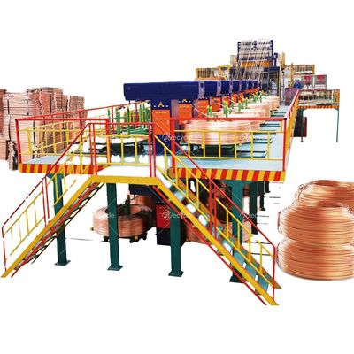 Raw Material Scrap Copper/Cathode Copper Copper Rod Upward Continuous Casting Machine