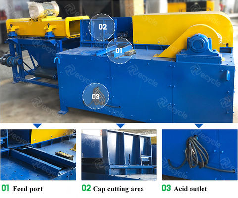 Waste Car Lead Acid Battery Recycling Machine Cylindrical Lithium Ion Battery Recycling Plant