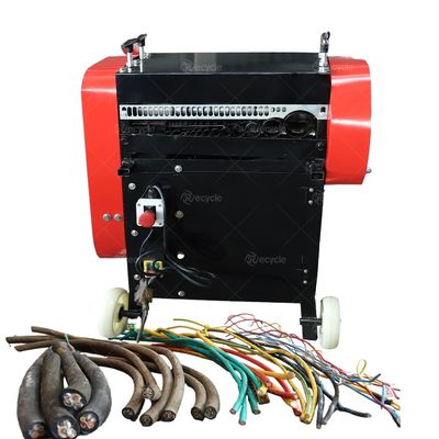 Automatic Scrap Cable Wire Stripping for Red Blue Copper Wire Stripper Machinery
