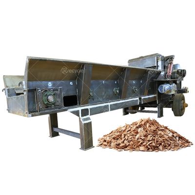 Drum Wood Chipper Machine Price Wood Pallet Crusher Machine With Nails Magnetic Separator