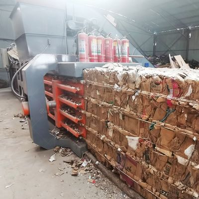 Vertical Hydraulic Semi-automatic Used Clothes and Textile Compress Baler Machine , Hydraulic Baling Press