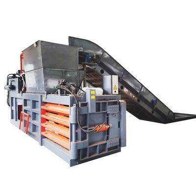 Vertical Hydraulic Semi-automatic Used Clothes and Textile Compress Baler Machine , Hydraulic Baling Press