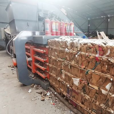 Cardboard Box Scrap Metal Paper Baler Waste Carton Bale Press Machine