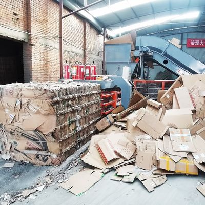 Bale Density 400-500kg/m3 Hydraulic Waste Paper Baler Scrap Cardboard Baling Press Machine