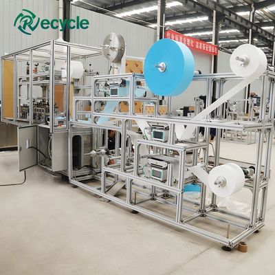 Speed 300pcs/min Wide Elastic Ear Loop Face Mask Machine Flat Mask Production Process