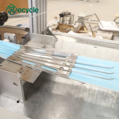 Speed 300pcs/min Wide Elastic Ear Loop Face Mask Machine Flat Mask Production Process