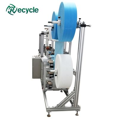 300pcs/min High Speed Flat 3ply Nonwoven Mask Fabric Making Machine Auto Wide Ear Band Elastic Ear Band Mask Machine