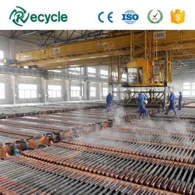 Copper Electrolysis Processing Plant 99.99% Copper Purity from Fire Refining