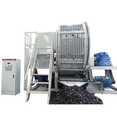 Double Shaft Rubber Shredder Machine for Used Car Motorcycle Tyres 2600x900x1800mm
