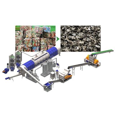 UBC Aluminum Cans Continuous Decoating Machine UBC Aluminum Cans Depainting Machine