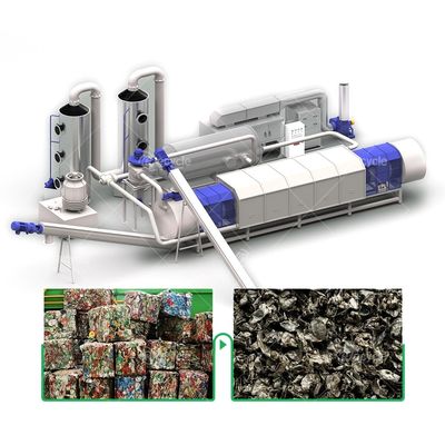 UBC Aluminum Cans Continuous Decoating Machine UBC Aluminum Cans Depainting Machine