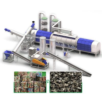 UBC Aluminum Cans Continuous Decoating Machine UBC Aluminum Cans Depainting Machine