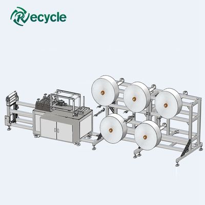 Semi-auto 4-6 Layers FFP2 Mask Production Line for Non-woven Fabrics KN95 Mask Machine