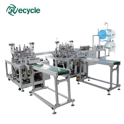 Full Automatic 3 Ply Medical Face Mask Making Machine with Disposable Nonwoven Fabric