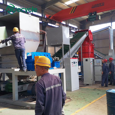 Scrap Fridge Recycling Line Home Appliance Refrigerator Dismantling Plant Shredding Machine
