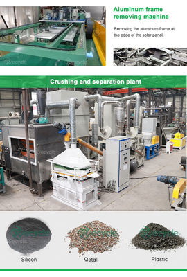 Solar Cell Breaks Recycling Plant Photovoltaic Cell Crushing Separating Machine Solar Panels Recycling Machine