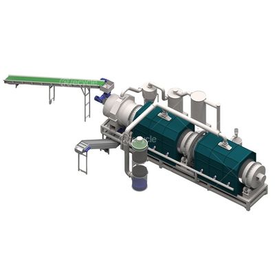 High Smelting Rate UBC Aluminum Cans Paint Removing Machine with Carbonization Stove