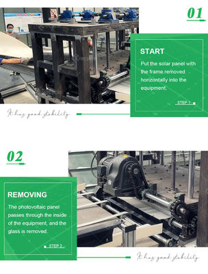 Automatic PV Panel Glass Removing Machine Solar Panels Glass Stripper Solar Panels Glass Removing Machine