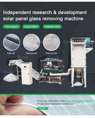 Solar Panel Glass Separate Machine To Remove The Glass For The Solar Panel Recycle Machine