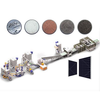 Single-layer Module Solar Panel Silicon Recycling System with Glass Frame Removing