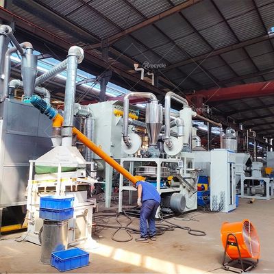 Single-layer Module Solar Panel Silicon Recycling System with Glass Frame Removing