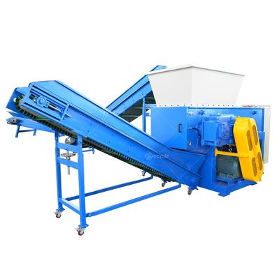 Advantageous Single Shaft Shredder for Automatic Waste Wood Pallet Board Recycling